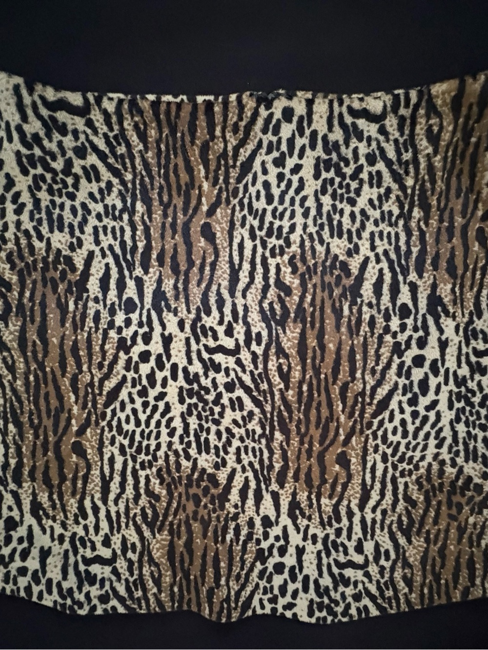 Joule Leopard Print Mini Skirt in Brown, Black, Cream sized Medium